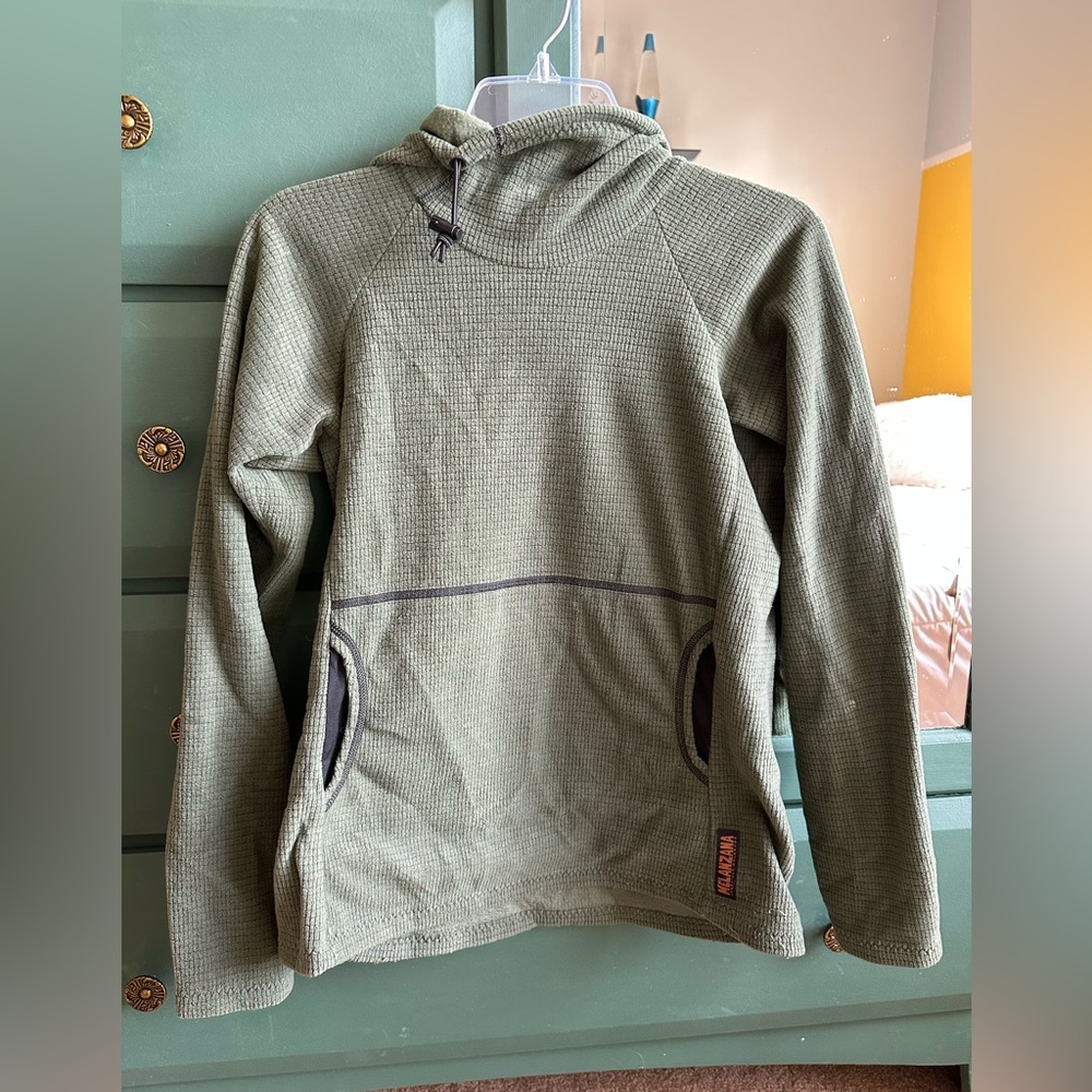 Melanzana Green Hoodie Sweatshirt